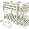 Litera o Camarote en Madera Maciza de Flormorado Montessori