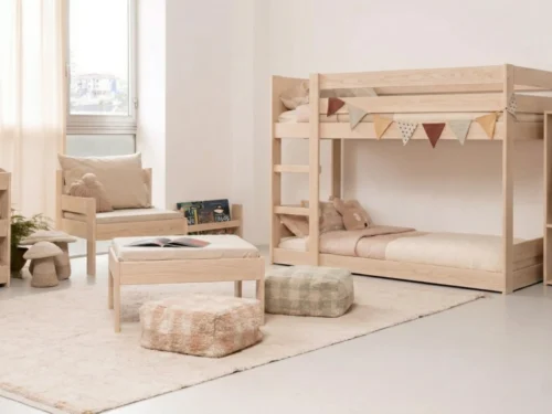 Litera o Camarote en Madera Maciza de Flormorado Montessori
