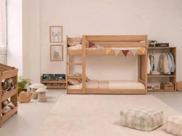 Litera o Camarote en Madera Maciza de Flormorado Montessori