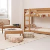 Litera o Camarote en Madera Maciza de Flormorado Montessori