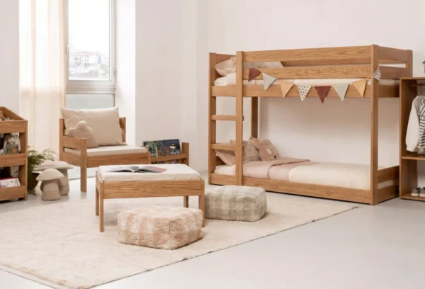 Litera o Camarote en Madera Maciza de Flormorado Montessori