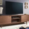 Mueble De Tv En Madera 100% Maciza De Roble Ref: Latte