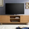 Mueble De Tv En Madera 100% Maciza De Roble Ref: Latte