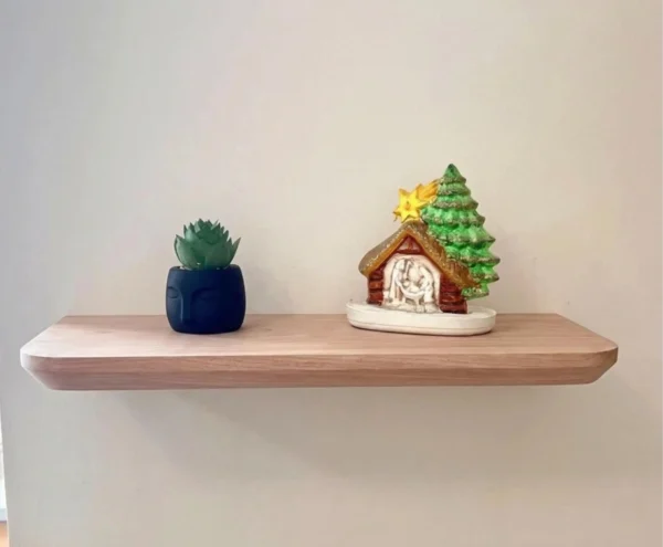 Kansas_Cedro1 Repisa Ref: Kansas En Madera 100% Maciza De Nogal Tono Natural Mate