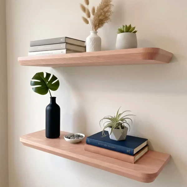 Kansas_Cedro2 Repisa Ref: Kansas En Madera 100% Maciza De Nogal Tono Natural Mate