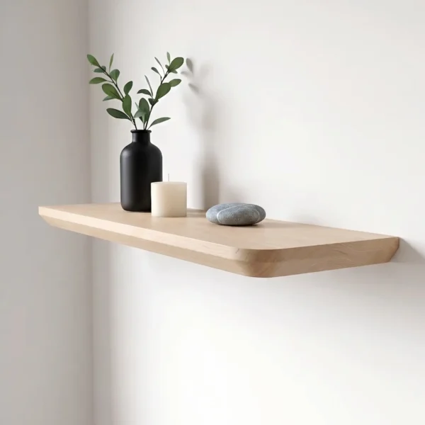 Kansas_Flor4 Repisa Ref: Kansas En Madera 100% Maciza De Nogal Tono Natural Mate