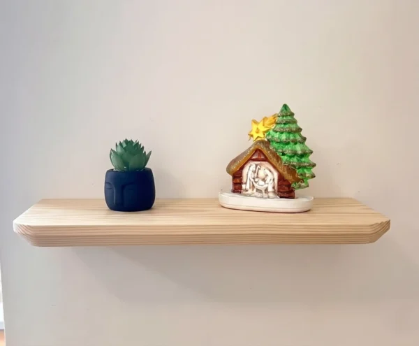 Kansas_Pino4 Repisa Ref: Kansas En Madera 100% Maciza De Nogal Tono Natural Mate