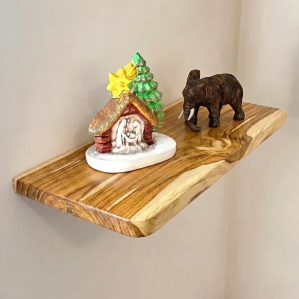 Kansas_Teca2 Repisa Ref: Kansas En Madera 100% Maciza De Nogal Tono Natural Mate