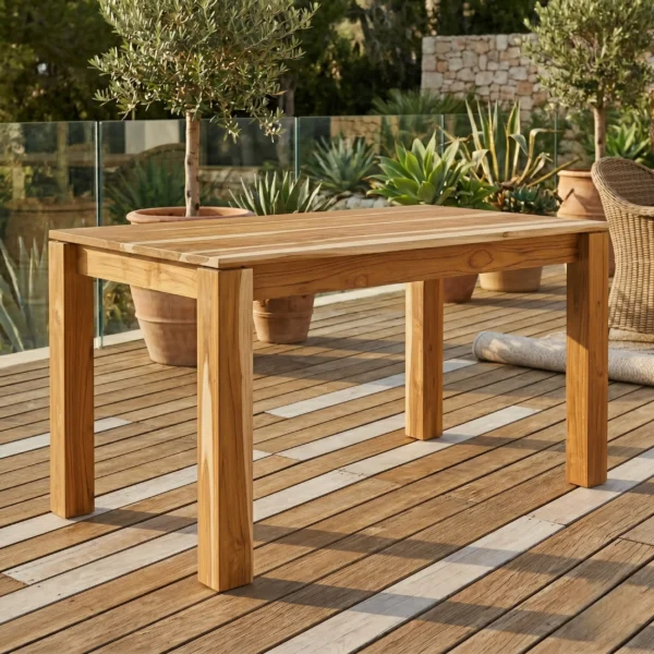 Mesa de Comedor 6 puestos Madera 100% Maciza Ref: Maciza21