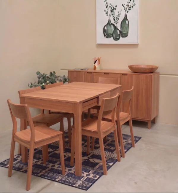 Mesa De Comedor Extensible Ref: Maciza24 En Madera 100% Maciza De Roble