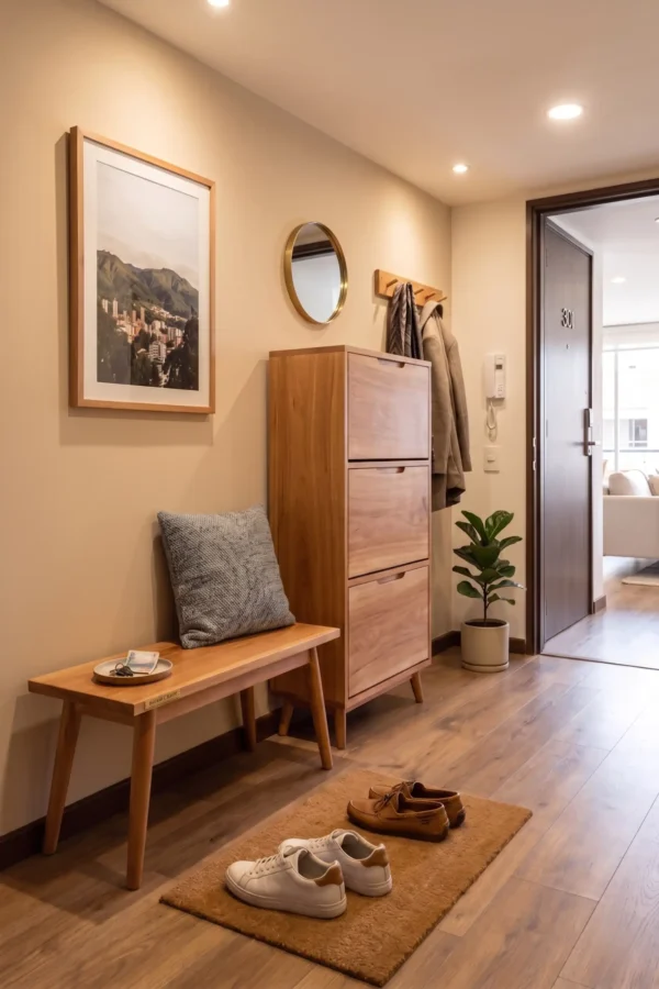 Zapatero En Madera 100% Maciza Natural: Cedro, Roble O Nogal