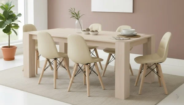 Mesa De Comedor 8 Puestos Madera 100% Solida Ref Maciza26