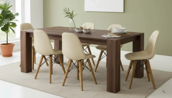 Mesa De Comedor 8 Puestos Madera 100% Solida Ref Maciza26