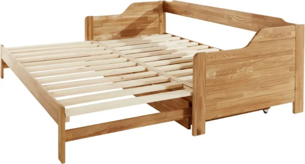 Sofá Cama Extensible Inteligente en Madera, Sencilla a Doble