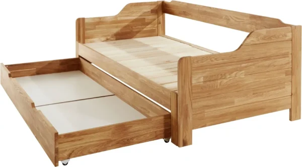 Sofá Cama Extensible Inteligente en Madera, Sencilla a Doble