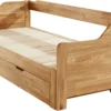 Sofá Cama Extensible Inteligente en Madera, Sencilla a Doble