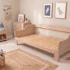 Sofá Cama Extensible Inteligente en Madera, Sencilla a Doble