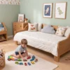 Sofá Cama Extensible Inteligente en Madera, Sencilla a Doble
