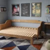 Sofá Cama Extensible Inteligente en Madera, Sencilla a Doble
