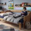 Sofá Cama Extensible Inteligente en Madera, Sencilla a Doble