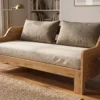 Sofá Cama Extensible Inteligente en Madera, Sencilla a Doble