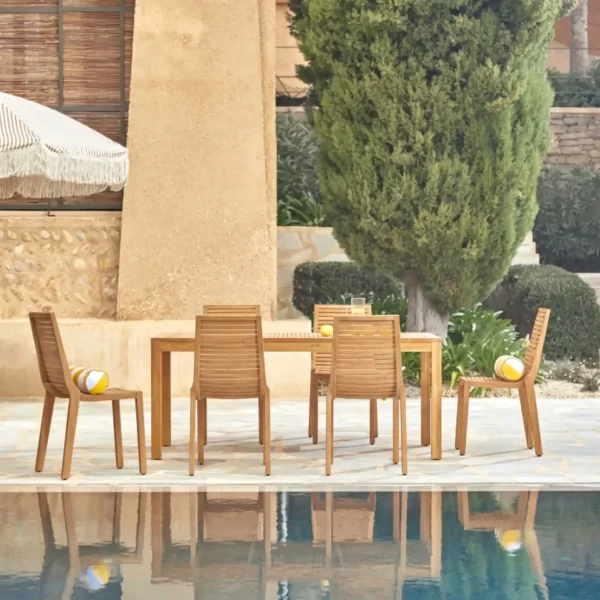 GardenX6_Roble1 Comedor, Exterior, Teca, Madera, Maciza, Muebles Coffee