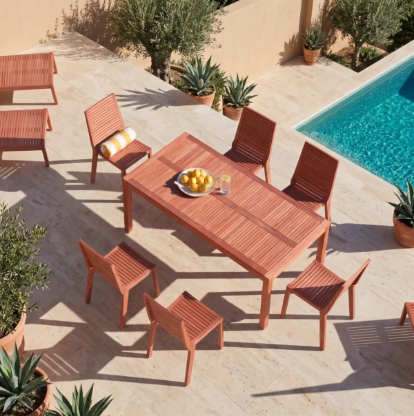 GardenX6_cEDRO3 Comedor, Exterior, Teca, Madera, Maciza, Muebles Coffee
