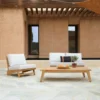 Mesa, Centro, Teca, Madera, Maciza, Muebles Coffee