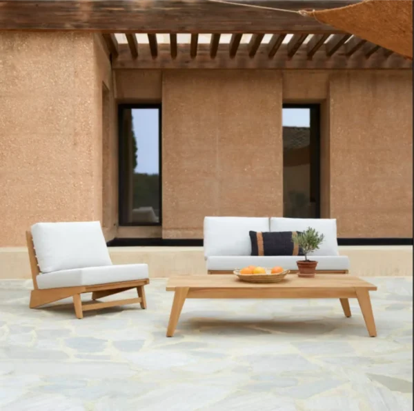 Mesa, Centro, Teca, Madera, Maciza, Muebles Coffee