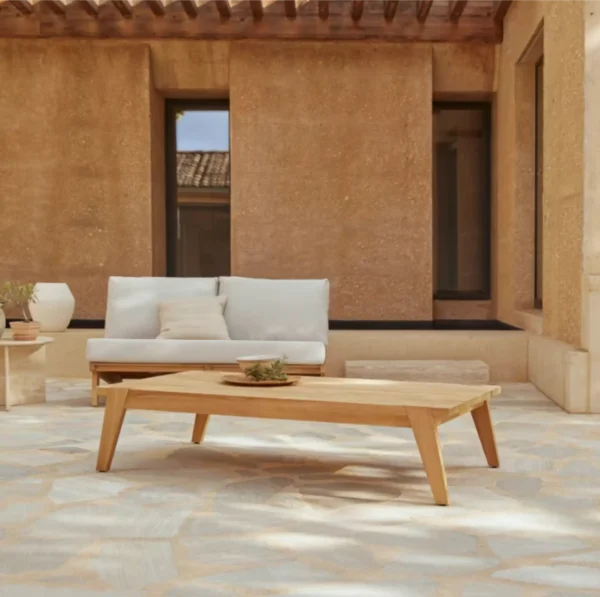 Mesa, Centro, Teca, Madera, Maciza, Muebles Coffee