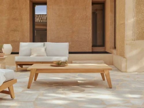 Mesa, Centro, Teca, Madera, Maciza, Muebles Coffee