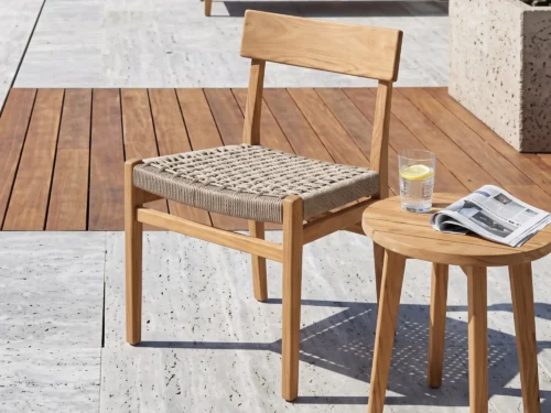 Silla_Living_3 Silla, Exterior, Teca, Cordon Nautico, Muebles Coffee